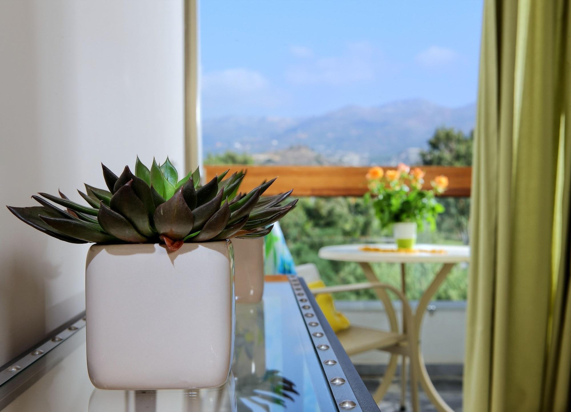 Sitia Beach City Resort & Spa Kültér fotó A smart planter