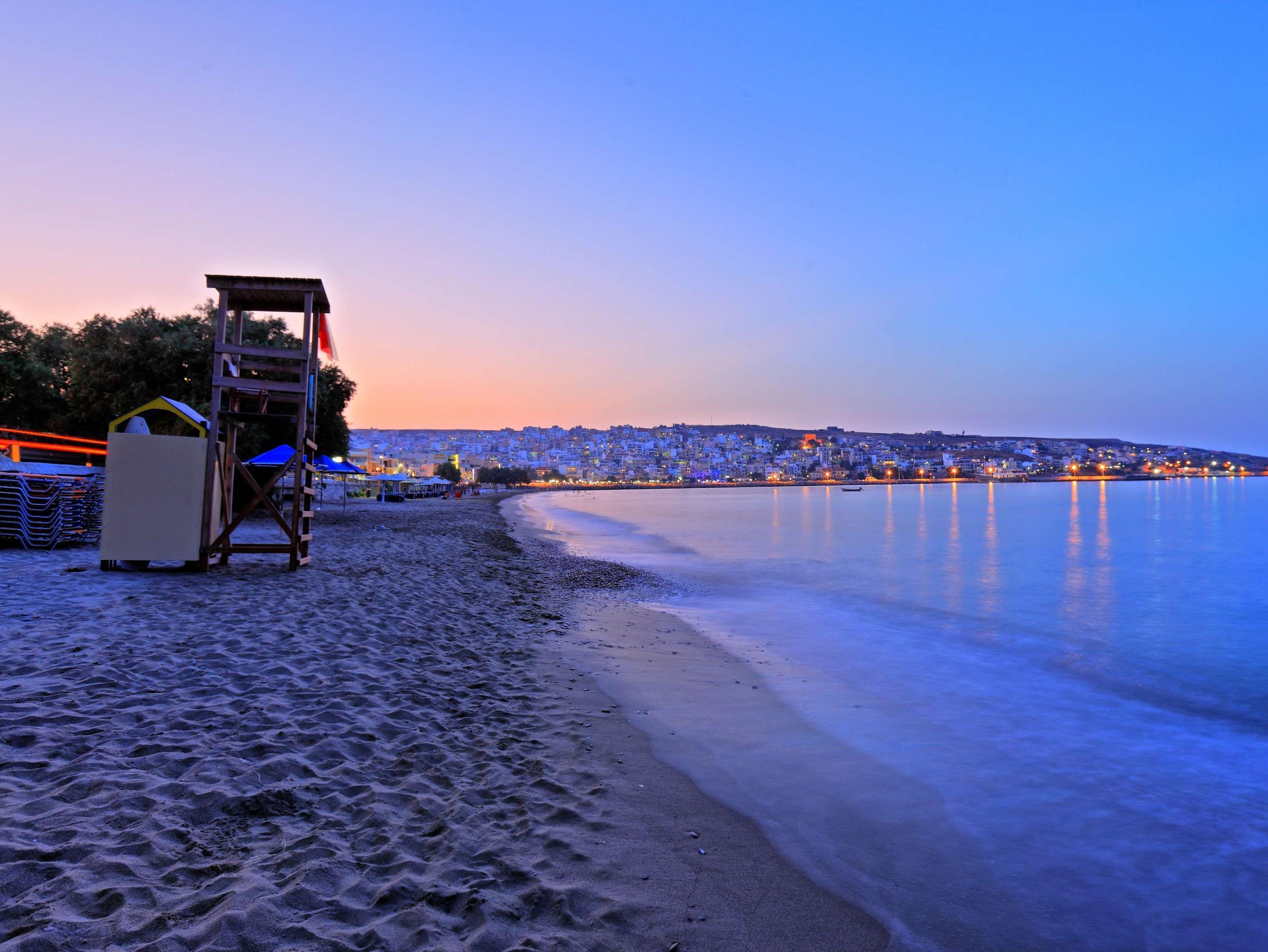 Sitia Beach City Resort & Spa Kültér fotó Sunset at the beach of Pefkos